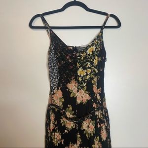 American Eagle Floral Print Jumpsuit